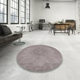 thumbnail image 4 of Ahgly Company Machine Washable Indoor Rectangle Industrial Modern Rose Dust Purple Area Rugs, 3' x 5', 4 of 7