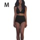 thumbnail image 4 of Eigraketly Conjunto de traje de baño dividido para mujer, traje de baño de verano de cintura alta de Color sólido, traje de baño para vacaciones, ropa Traje de baño Negro M, 4 of 6