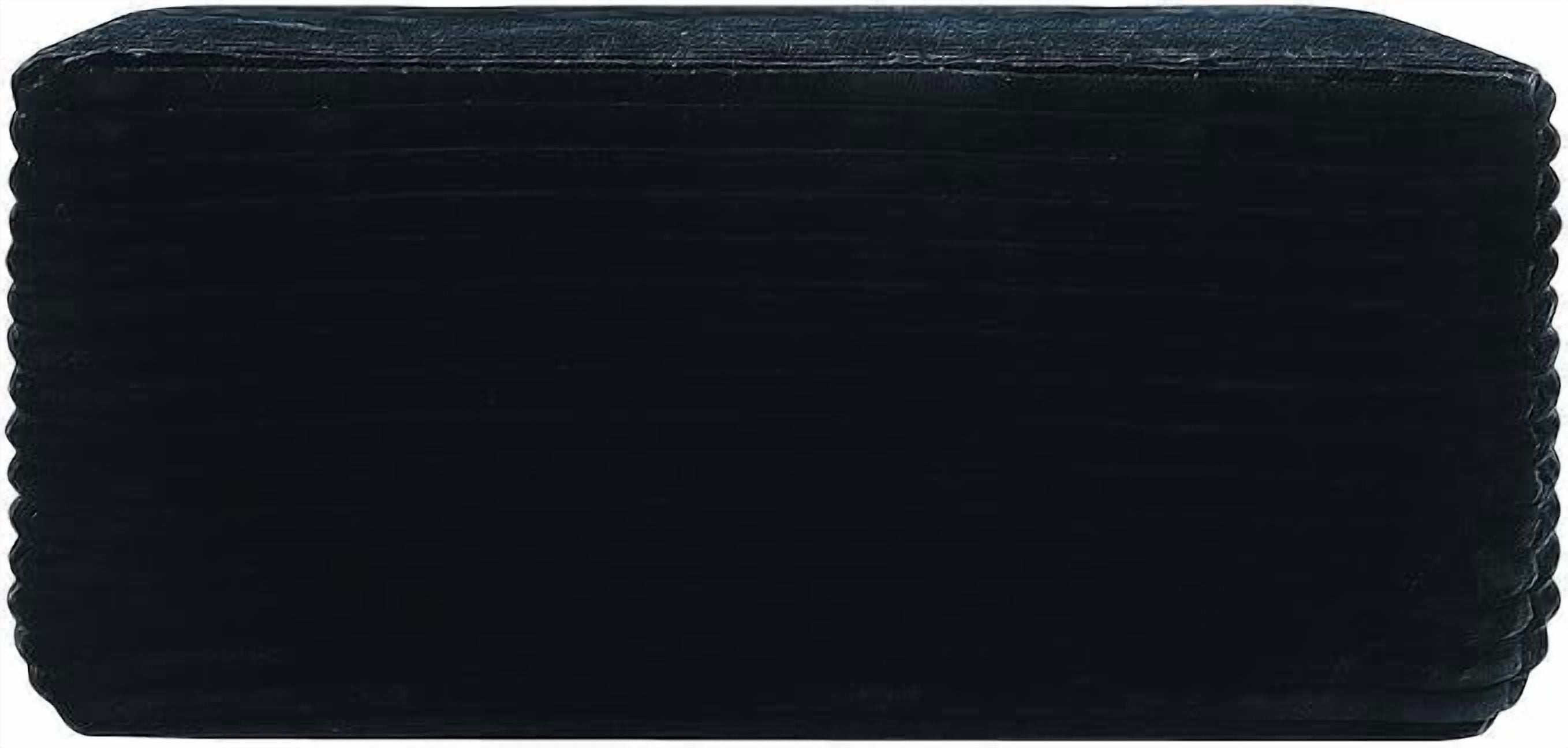 Howcool Oversized Corduroy Ottoman Bench for Living Room, Rectangle Plush Footrest Pouf, Extra Seating & Coffee Table for Sofa, Compressed Memory Foam, No Assembly Required, Black
