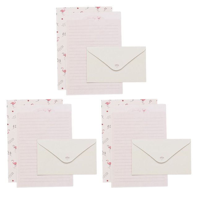 Matsuzay Sobre Kawaii para escribir papelería papel carta papeles ligero transparente sellado etiqueta flor/sobres de animales Fiesta Temática cartulina Tipo 3