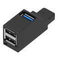 thumbnail image 2 of Concentrador USB portátil de alta velocidad de 3 puertos con cordón USB 2.0 Interfaz USB 3.0 Suministros informáticos, 2 of 12