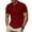 Red, variant on HomeGardon Mens Shirts Turn Down Collar Short Sleeve,Mens Shirts Turn Down Collar Men's Solid Color Leisure Vacation Golf Shirt Buttons Lapel Short Sleeves Shirt,S-XXXL