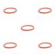 thumbnail image 3 of Qarigey Pulseras de tobillo con cuentas de arroz coloridas, cadenas de tobillo, tobilleras de mujer hechas a mano 8 ocho 5piezas Qarigey CBP200872, 3 of 5