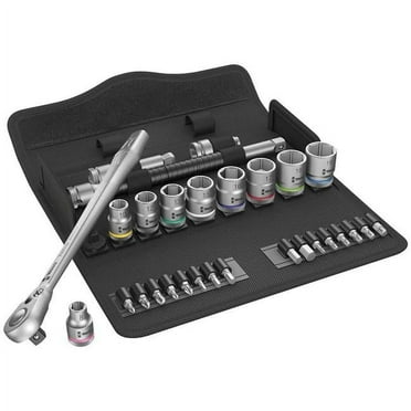 Wera 004048 Zyklop Metal Ratchet 3/8" Drive with Switch Lever Metric Set