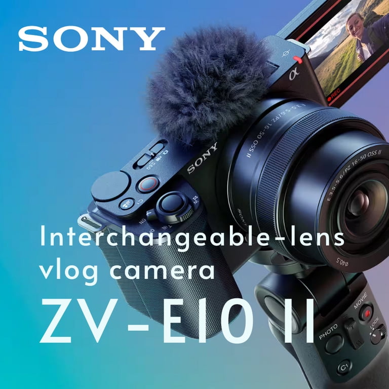 Sony Alpha ZV-E10 II Content Creators' Camera Body (Black) Bundle