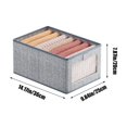 thumbnail image 3 of Fiudx Caja para Guardar Ropa, Caja de Tela No Tejida con Cajón, Organizador Transparente con Ventana, Ahorra Espacio En El Armario, para Guardar Pantalones, Calcetines y Suéteres, Material Ecológico,, 3 of 5