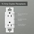 thumbnail image 3 of Lutron 26618 - SCR-15-PD SATIN COLOR 15 AMP RECEPTACLE PALLADIUM Straight Blade Wall Outlets, 3 of 4