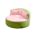 thumbnail image 1 of Silla Con Forma De Puf, Práctico Sofá Redondo Para Sala De Estar, Dormitorio, Relajante, Color Rosa, 1 of 8