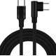 thumbnail image 1 of Cable Tipo C 60W Speed Black 3LI 1Pza 3m USB-C Recto a 90° Negro Rápida 60W 3A., 1 of 1