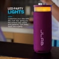 thumbnail image 5 of JLab GO Party Speaker - Mulberry; Bluetooth Portable Speaker with RGB Lighting, 10W, 5 of 12
