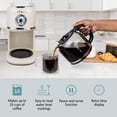 thumbnail image 3 of Nostalgia Retro Coffee Maker, 10-Cup One Button Brewing Classic Coffee Machine with Reusable Filter, Cream, 3 of 8