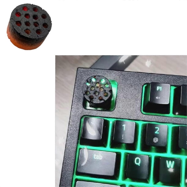Unique Transparents Honeycombs Coal Resins Keycap for Mechanical Keyboards for Esports Enthusiasts