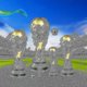thumbnail image 2 of Soccer Fan Accessories Resin World Cup Replica Trophy Model Soccer Fan Souvenir Gift, 2 of 5