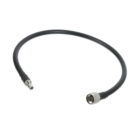 Uxcell Coaxial Cables 400 Type N Male to SMA Male Low Loss Coaxial Cables 2FT Black 1Pcs