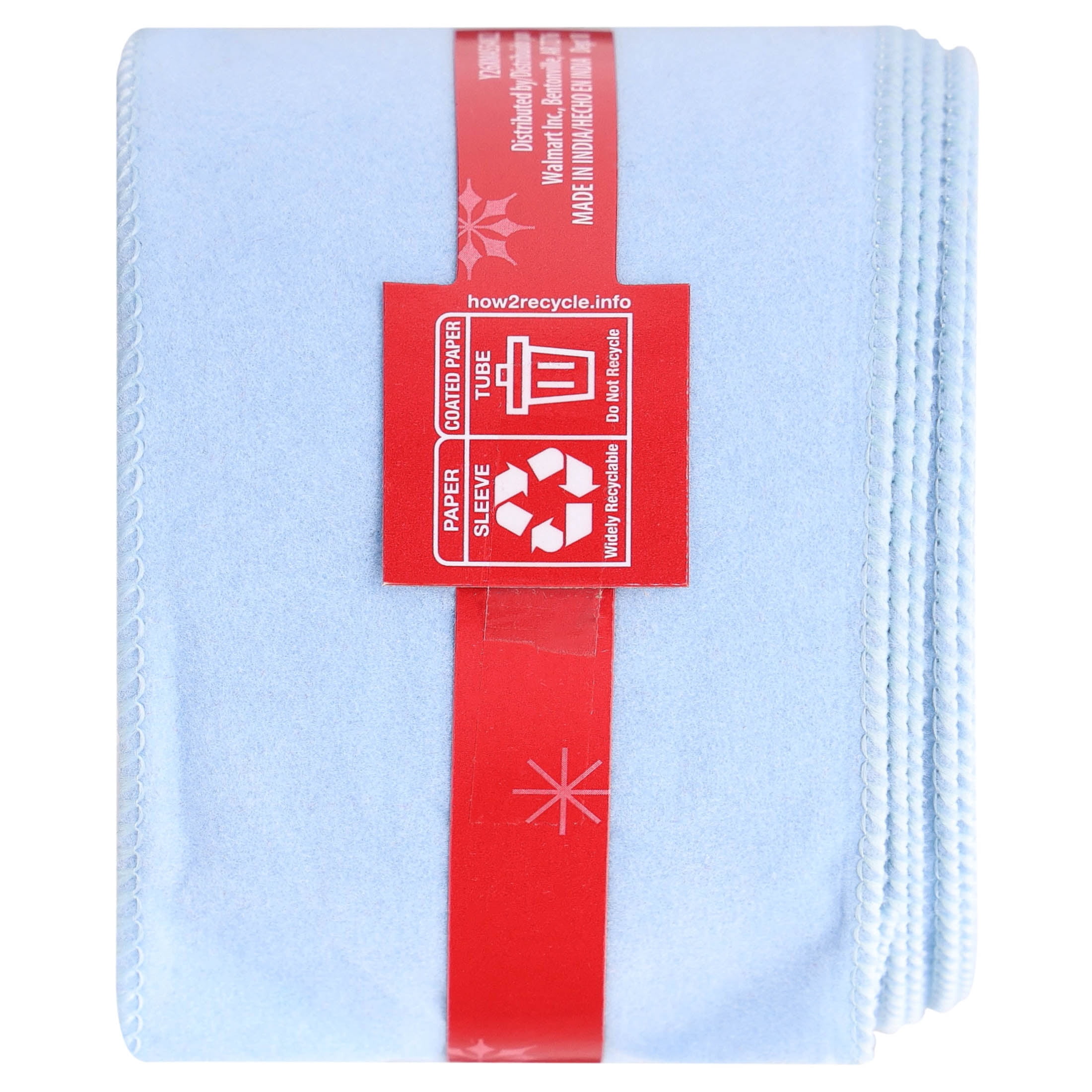 Light Blue Velvet Christmas Ribbon, 2.5" x 25', by Holiday Time