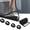 Black, variant on LOVE EYE 3 Layers Zipper Pipe Insulation Covers, 72x10.2 Inch 600D Outdoor HVAC Pipe Insulation Covers with 4 Adjustable Straps, Sturdy and durable for Sun, Rain & Winter Freeze Protection (Black)