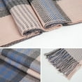 thumbnail image 2 of Women's Long Plaid Blanket Scarf Chunky Oversized Winter Fall Warm Scarf Big Tartan Scarves Wrap Shawl Ladies Gifts, 2 of 12