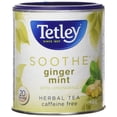 thumbnail image 2 of Tetley Soothe GingerMint With Lemongrass Herbal Tea Caffeine Free 20  Tea Bags, 2 of 4