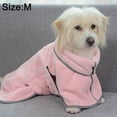 thumbnail image 2 of Dog takes a bath and quickly dries bath towel; cat dries bath robe after taking a bath; pet absorbs water towelm, 2 of 5