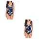 thumbnail image 3 of Eigraketly Traje de baño ajustado con volantes sexy para mujer Traje de baño con cuello en V profundo Ahueca hacia fuera sin espalda Ropa de baño Type1 NO1 Eigraketly CBP582097, 3 of 6