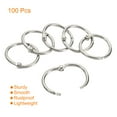 thumbnail image 3 of Unique Bargains Metal Binder Rings, Silver Tone, 100 Count, 100 Pack, 3 of 5