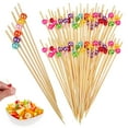 thumbnail image 1 of 200Pcs Bamboo Appetizer Forks for Food and Drinks Non-deformable and Disposable, 1 of 8