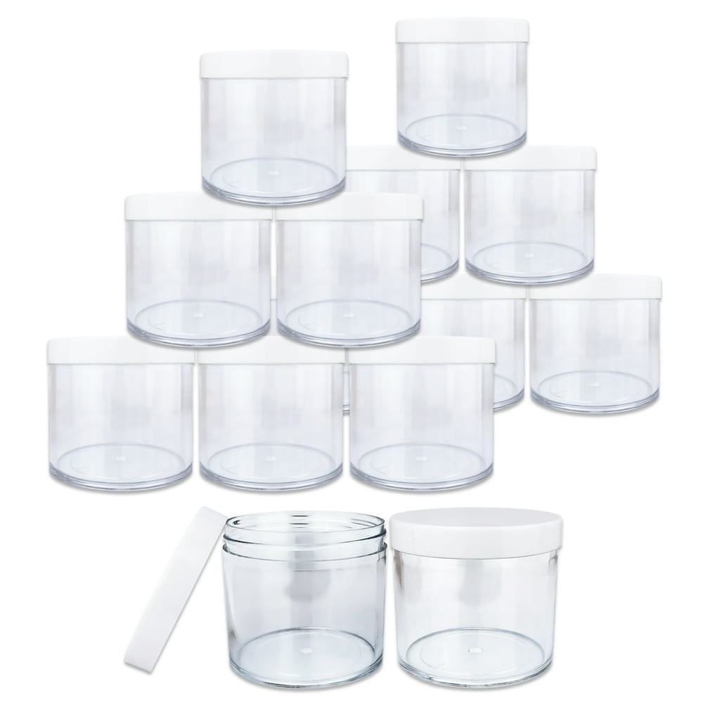 10oz/300g/300ml High Quality Acrylic Leak Proof Clear Container Jars