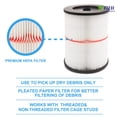 thumbnail image 3 of Cartucho de filtro GIB Cleaningtool 17816 para Craftsman Shop Vac, 3 of 7