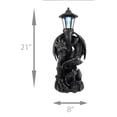 thumbnail image 5 of « Gardien du Château » Statue Médiévale de Dragon avec Lanterne DEL à Énergie Solaire - 21 Pouces de Haut - Décor Extérieur Majestueux Symbolisant la Protection et l'Enchantement Gothique, 5 of 5