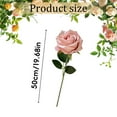thumbnail image 2 of 1pcs Artificial Roses Flowers, 16" Artificial Roses Flowers Stems, Artificial Roses Flowers Pick, Faux Fake Rose Silk Flower for Valentines Day Wedding Anniversary Home Decor, 2 of 8