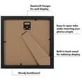 thumbnail image 7 of Americanflat 8x8 Picture Frame with Shatter-Resistant Glass with 4x4 Mat Display Photo Soho Collection - Black, 7 of 7