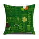 thumbnail image 1 of Yuarrent Funda de cojín St. Patrick's Day Supply Impresión digital Funda de almohada Cozy Green Pattern Cintura Cojines Funda de almohada Decoración del hogar cinco SXYM50, 1 of 6