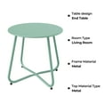 thumbnail image 4 of Grand Patio Outdoor& Indoor Steel Patio Side Table, Weather Resistant Outdoor Small Round End Table for Patio, Yard, Balcony, Garden, Living Room, Bedroom, Mint Green, 4 of 9