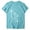 Sky Blue, variant on Aayomet Graphic Tees For Women Women's Blouse Casual Letter Print Short Sleeve O Neck Loose Graphic Tees For Women Sky Blue,M