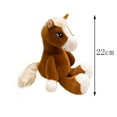 thumbnail image 4 of Fwttom Stuffed Animals, Realistic Running Horse Plush Toy for Chinese Zodiac Horse Year, Soft Toddler Toys Plushies for Sensory Play & Gift Giving, 4 of 4