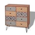thumbnail image 2 of vidaXL Sideboard 8 Drawers Brown, 2 of 6