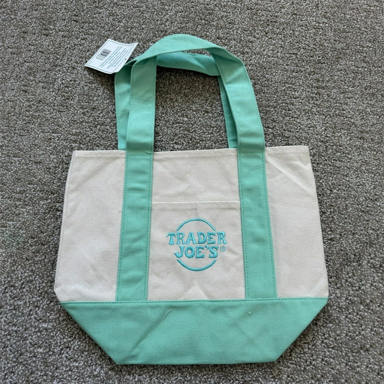 Trader Joe's Pastel Mini Canvas Tote Bags 2025 Seasonal LIMITED