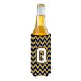 thumbnail image 2 of Carolines Treasures CJ1057-QMUK Letter Q Chevron Navy Blue and Gold Ultra Beverage Insulators for slim cans  Slim Can, 2 of 2