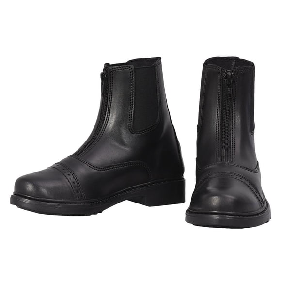 TuffRider Bottes de Démarrage à Fermeture Éclair pour Enfants, Noir, 2