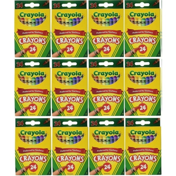 Crayola Crayons 24 Count (Pack of 12)