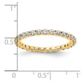 thumbnail image 4 of 14k Polished Size 8 Shared Prong 1 carat Diamond Complete Eternity Band, 4 of 5