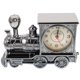 thumbnail image 5 of Reloj despertador con forma de locomotora antigua, modelo de plástico, reloj despertador, decoración creativa de escritorio (gris), 5 of 7