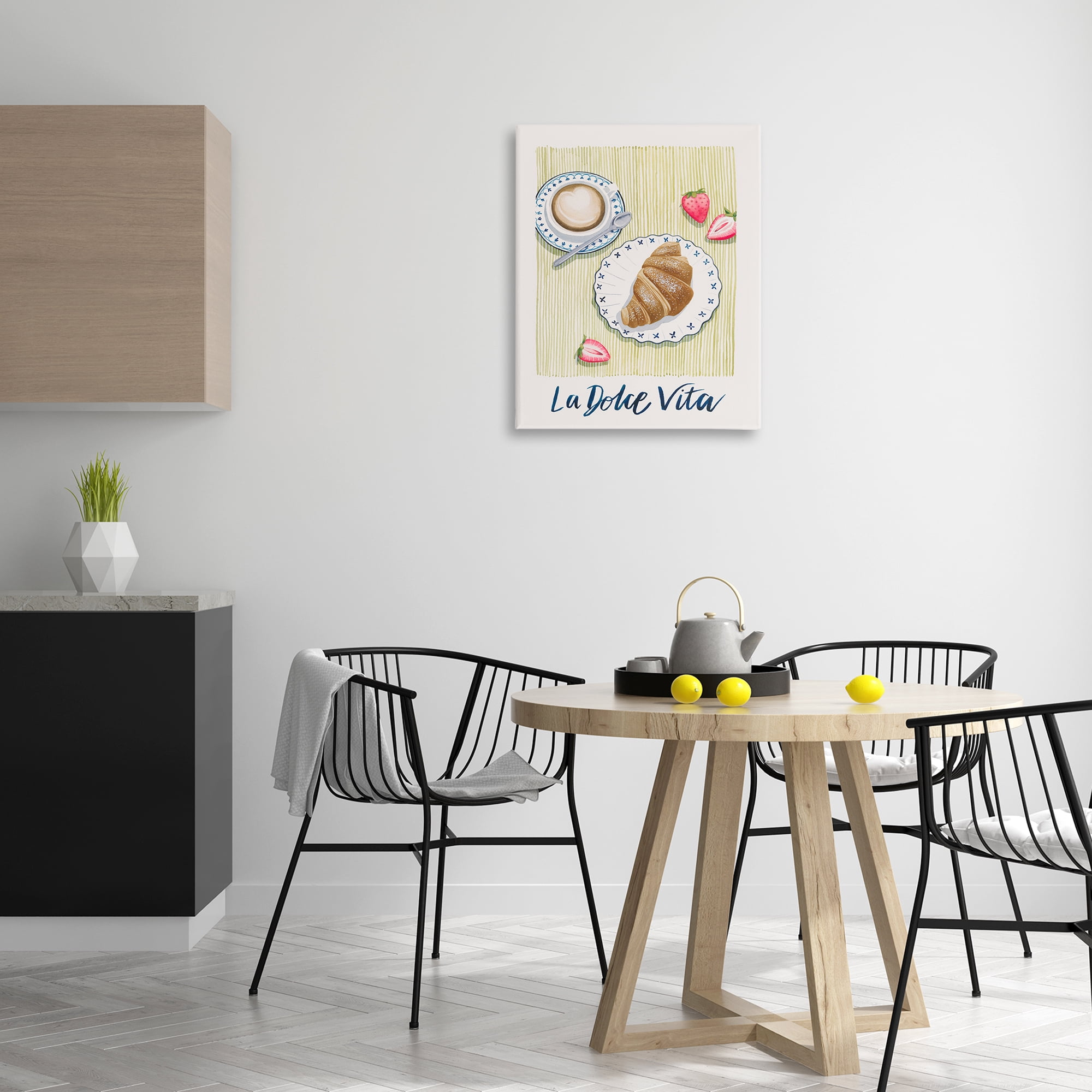 Stupell Industries La Dolce Vita Brunch Food & Beverage Painting Wrapped Canvas Art Print Wall Art, 24 x 30