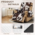 thumbnail image 3 of Yuyamidu Cow Print Recliner Chair Cover Sofa Slipcover Breathable Stretch Reclining Cover with Pockets Washable Recliner Chair Protector for Living Room Gift for Friends, 3 of 7