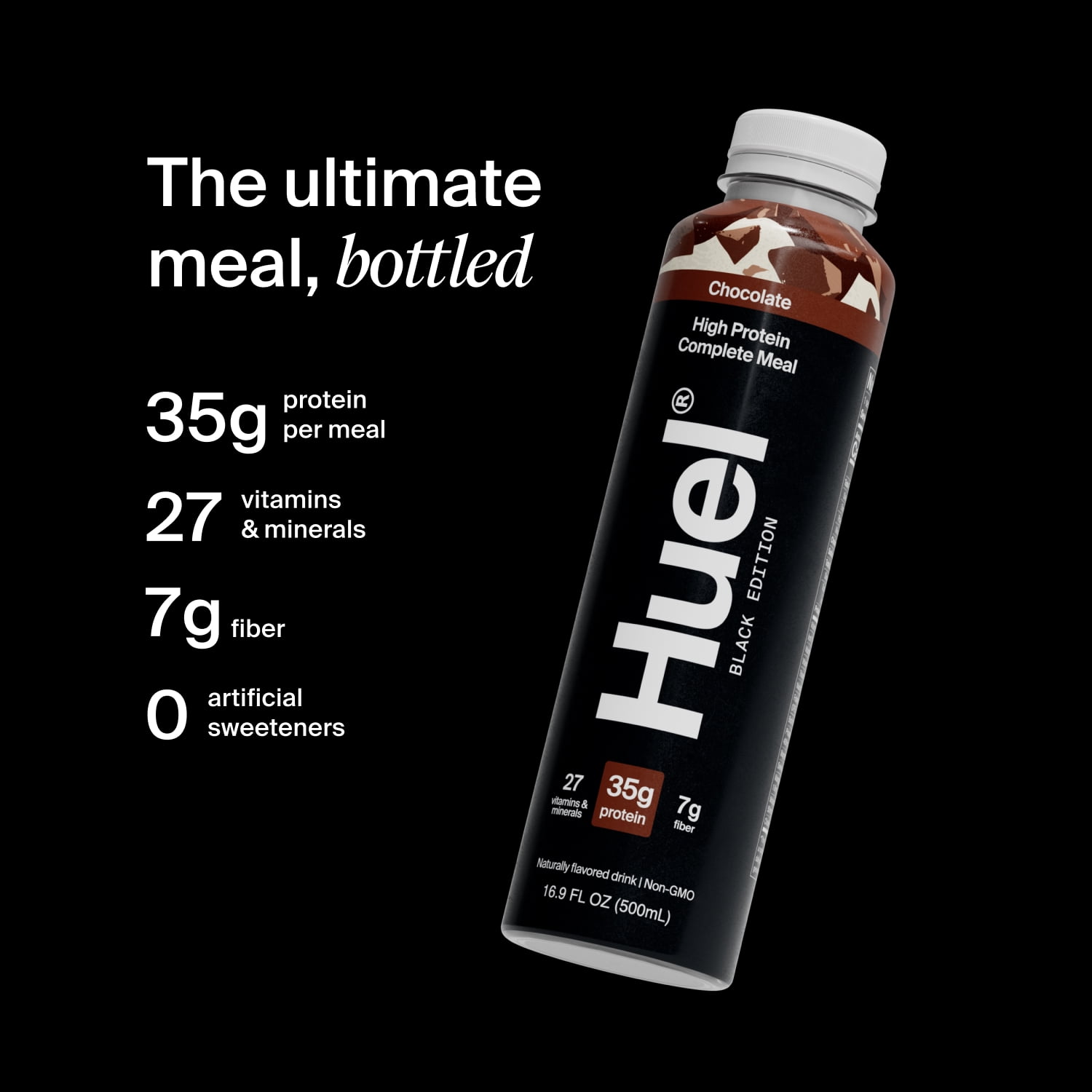 Huel Black Edition Chocolate Ready-to-Drink 35g Protein Meal Replacement