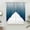 Navy Blue, variant on Teal Ombre Swag Curtains for Kitchen/Bedroom/Living Room, Contemporary Gradient Abstract Art Scalloped Curtains 63 Inch Long, Rod Pocket Window Swag Topper Curtains Valances 2 Panels Set 36"x63"