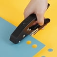 thumbnail image 1 of Single Hole Punch 15 mm Heavy Duty Hole Puncher Round Hole Punching Tool Paper Punch Precise Circle Hole Puncher Handheld Edge Banding Hole Puncher for Paper Ticket Label-black-, 1 of 9