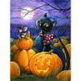 thumbnail image 1 of 5D bricolaje diamante pintura Halloween completo redondo taladro mosaico Rhinestone cuadro conjunto FLhrweasw Nuevo, 1 of 9