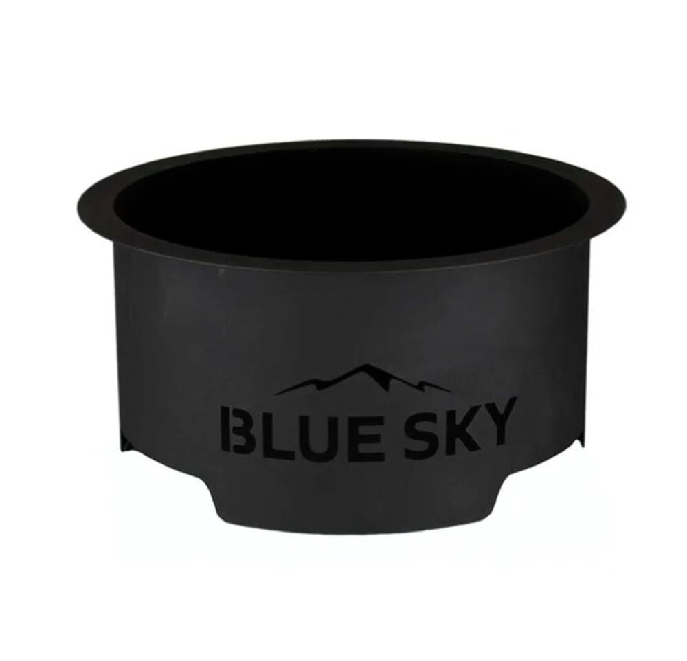 Blue Sky Outdoor Living Ridge Portable Steel Smokeless Fire Pit with Carrying Bag, Firewood and/or Wood Pellet Burning