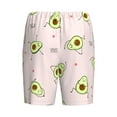 thumbnail image 2 of Lsque Avocado Doing Sport Yoga Mens Sleep Pajama Shorts,Short Pajama Pants, Cotton Ultra-Soft Knit-X-Large, 2 of 9